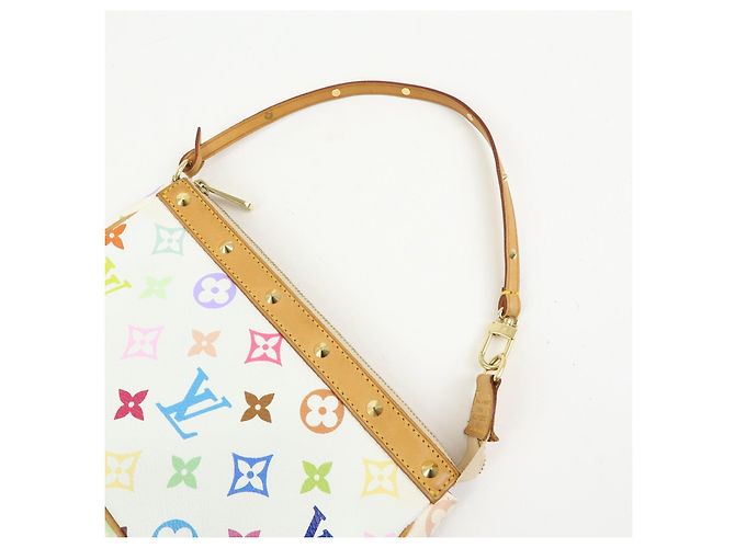 Louis Vuitton Monogram Multicolor Pochette Accessoires Blanc M92649 - vista 6
