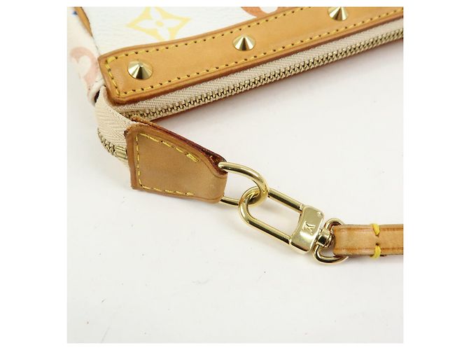 Louis Vuitton Monogram Multicolor Pochette Accessoires Blanc M92649 - vista 9
