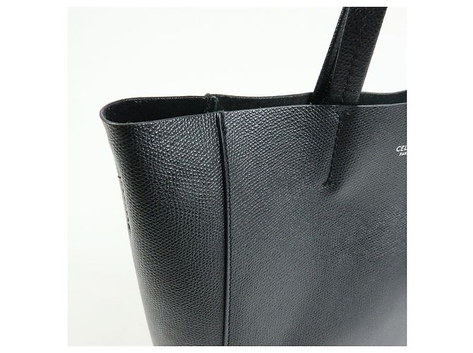 Céline CELINE Party Cal Cabas Leder 2WAY Tasche Tote Bag Handtasche Schwarz - Ansicht 16