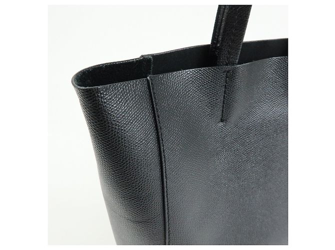 Céline CELINE Party Cal Cabas Leder 2WAY Tasche Tote Bag Handtasche Schwarz - Ansicht 18