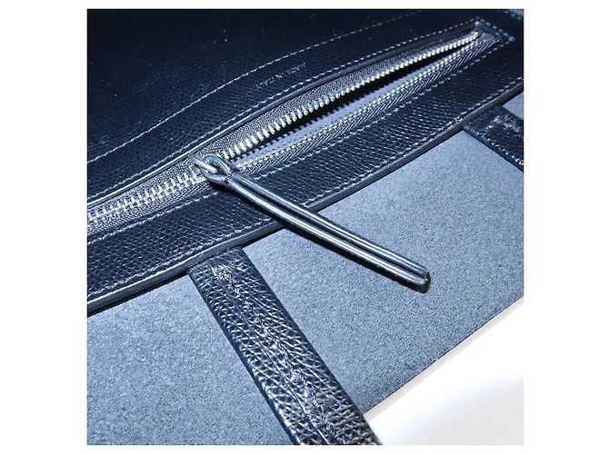 Céline CELINE Party Cal Cabas Leder 2WAY Tasche Tote Bag Handtasche Schwarz - Ansicht 22