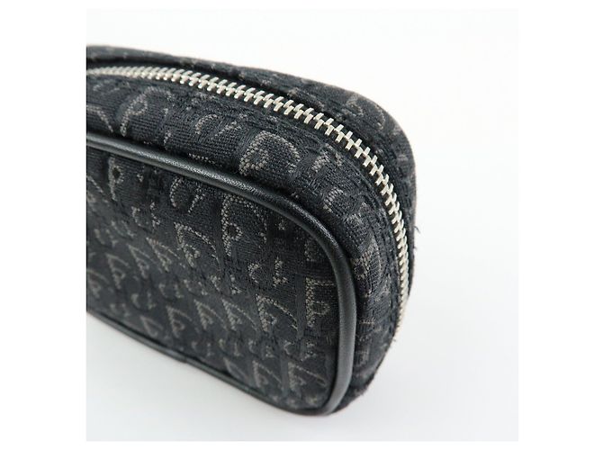 Christian Dior Trotter Oblique Jacquard Leather Tiny Pouch Black - vista 11