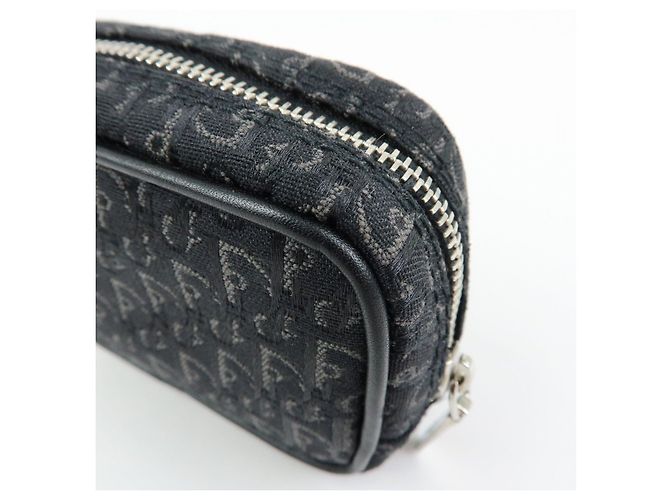 Christian Dior Trotter Oblique Jacquard Leather Tiny Pouch Black - vista 13