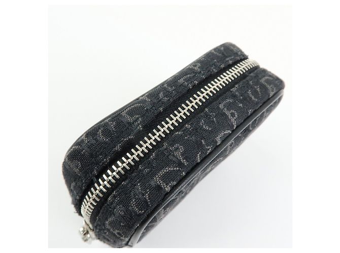 Christian Dior Trotter Oblique Jacquard Leather Tiny Pouch Black - vista 15