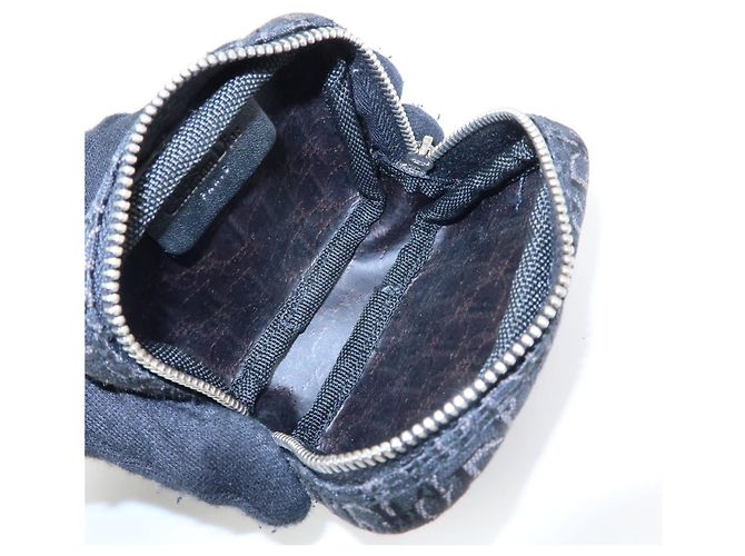 Christian Dior Trotter Oblique Jacquard Leather Tiny Pouch Black - vista 17