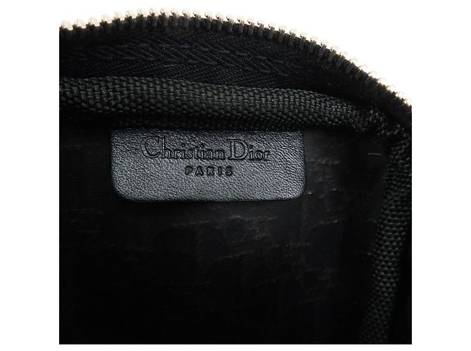 Christian Dior Trotter Oblique Jacquard Leather Tiny Pouch Black - vista 19
