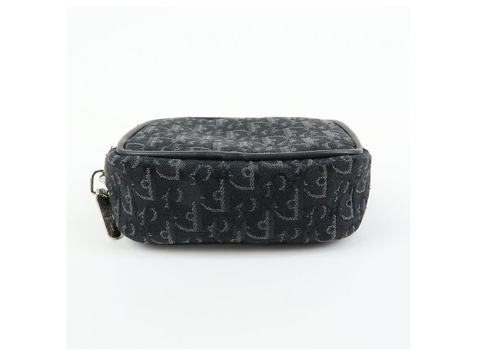 Christian Dior Trotter Oblique Jacquard Leather Tiny Pouch Black - vista 5
