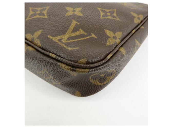 Louis Vuitton Monogram Pochette Accessoires Pouch Hand Bag Brown M51980 - vista 13