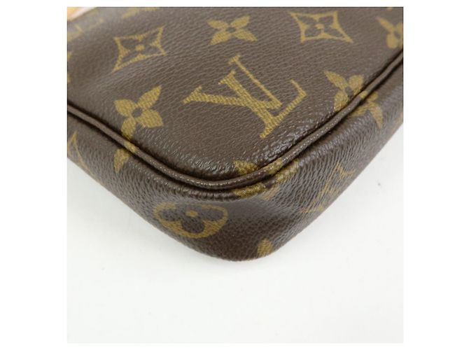 Louis Vuitton Monogram Pochette Accessoires Pouch Hand Bag Brown M51980 - vista 14