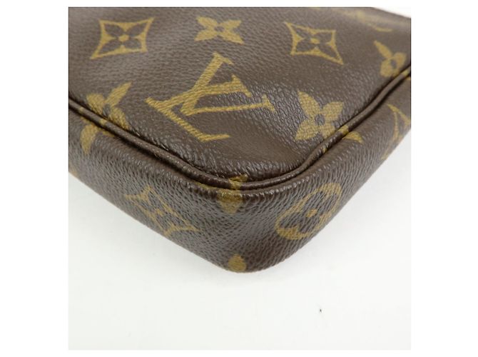 Louis Vuitton Monogram Pochette Accessoires Pouch Hand Bag Brown M51980 - vista 15