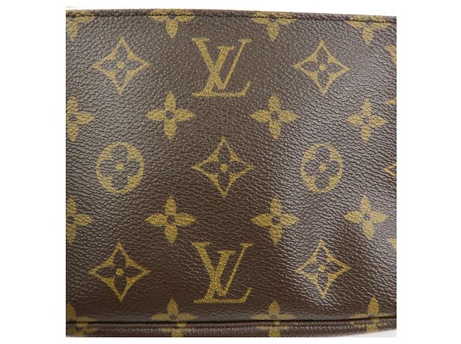 Louis Vuitton Monogram Pochette Accessoires Pouch Hand Bag Brown M51980 - vista 16