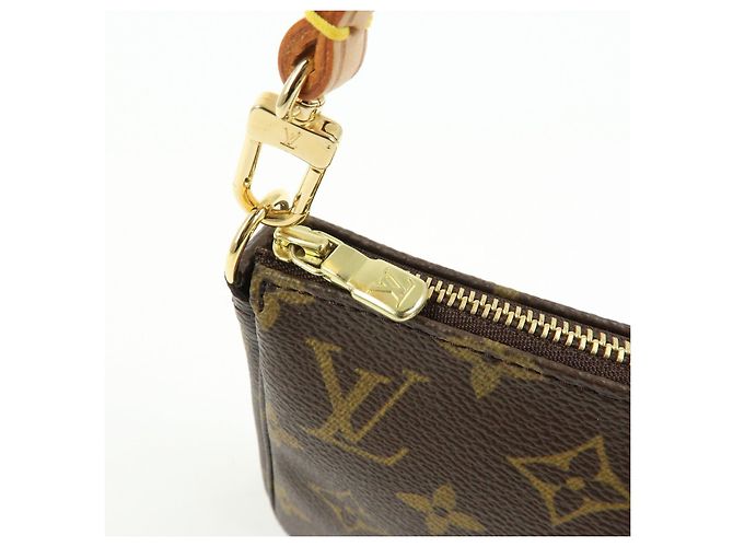 Louis Vuitton Monogram Pochette Accessoires Pouch Hand Bag Brown M51980 - vista 19