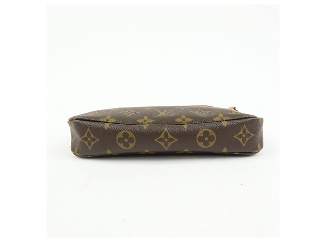 Louis Vuitton Monogram Pochette Accessoires Pouch Hand Bag Brown M51980 - vista 5