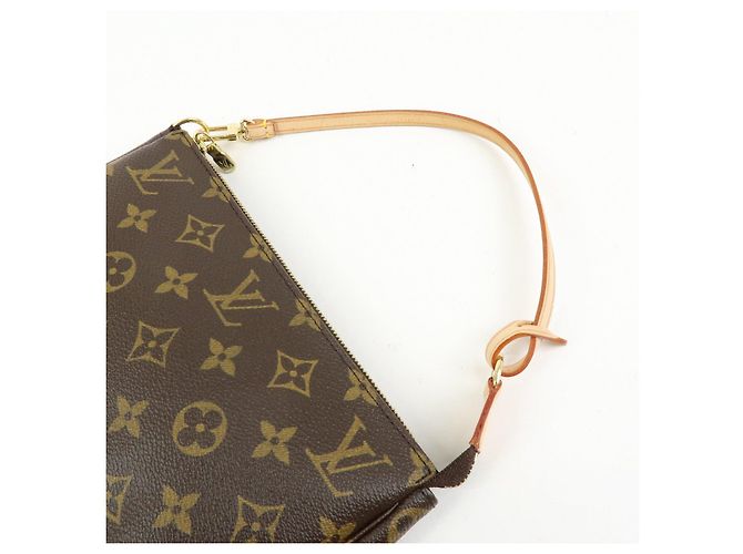 Louis Vuitton Monogram Pochette Accessoires Pouch Hand Bag Brown M51980 - vista 6