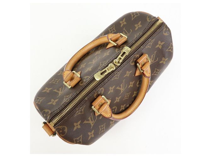 Louis Vuitton Monogram Speedy Bandouliere 25 2Way Bag Brown M46977 - vista 16