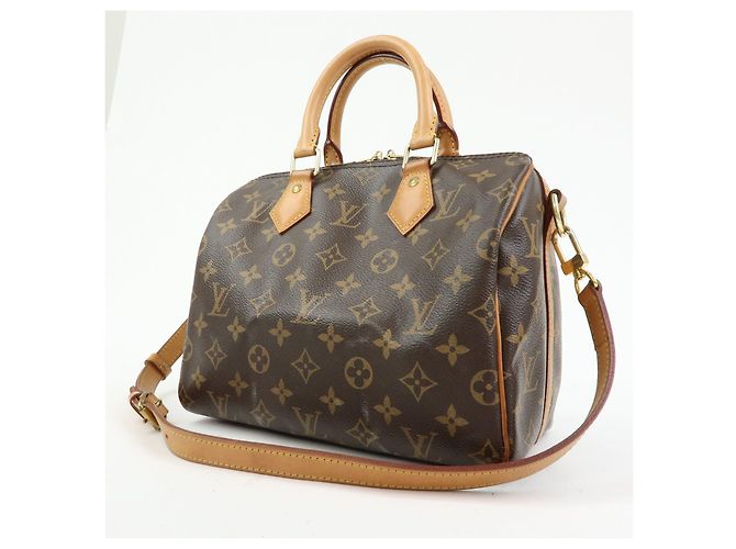 Louis Vuitton Monogram Speedy Bandouliere 25 2Way Bag Brown M46977 - vista 3
