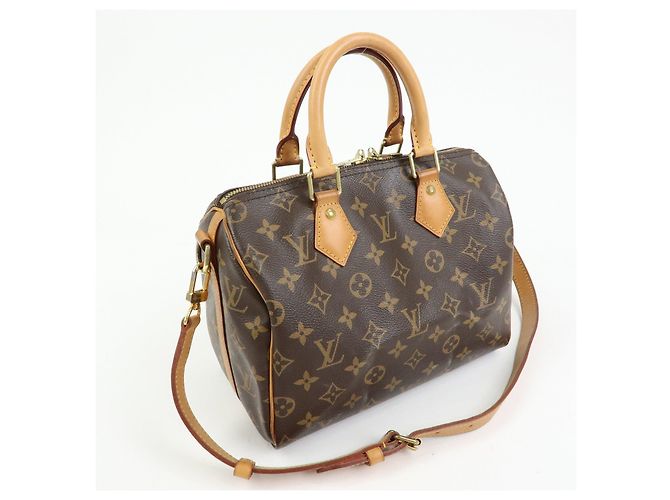 Louis Vuitton Monogram Speedy Bandouliere 25 2Way Bag Brown M46977 - vista 4