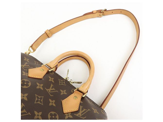 Louis Vuitton Monogram Speedy Bandouliere 25 2Way Bag Brown M46977 - vista 6