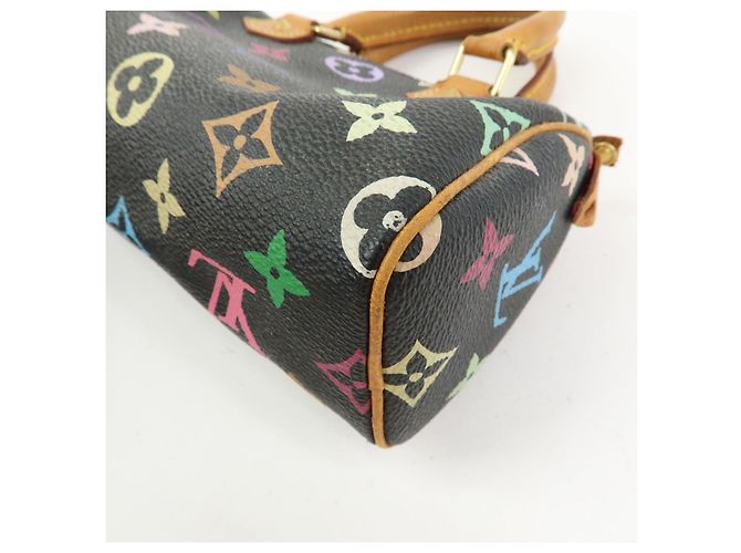 Louis Vuitton Monogram Multicolor Mini Speedy Mini Bag Noir M92644 - vista 16