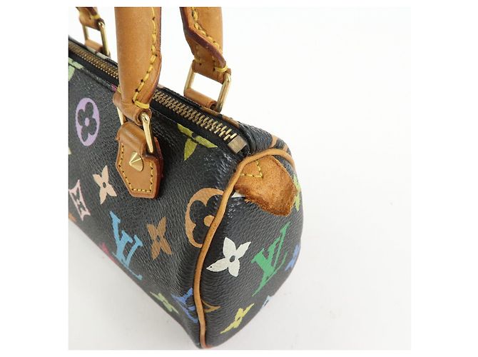 Louis Vuitton Monogram Multicolor Mini Speedy Mini Bag Noir M92644 - vista 17