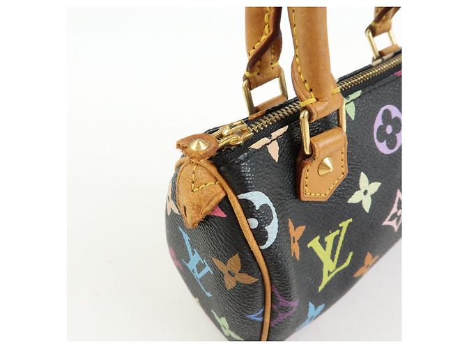 Louis Vuitton Monogram Multicolor Mini Speedy Mini Bag Noir M92644 - vista 18