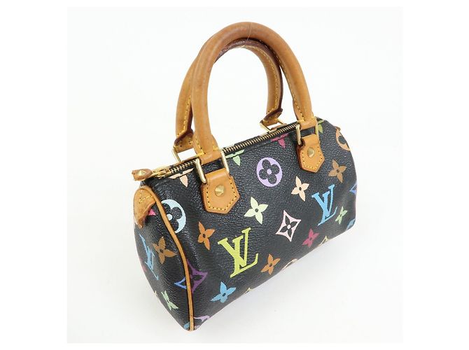 Louis Vuitton Monogram Multicolor Mini Speedy Mini Bag Noir M92644 - vista 4