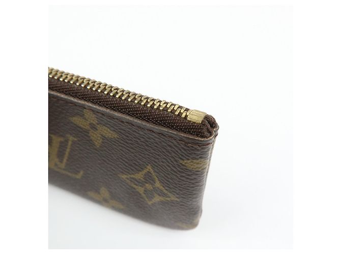 Louis Vuitton Monogram Pochette Cles Coin Case Key Case Brown M62650 - vista 13