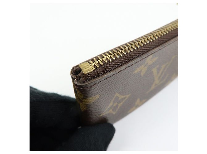 Louis Vuitton Monogram Pochette Cles Coin Case Key Case Brown M62650 - vista 14