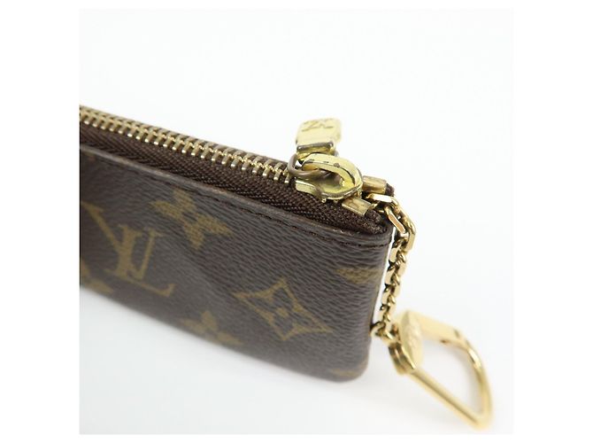 Louis Vuitton Monogram Pochette Cles Coin Case Key Case Brown M62650 - vista 15