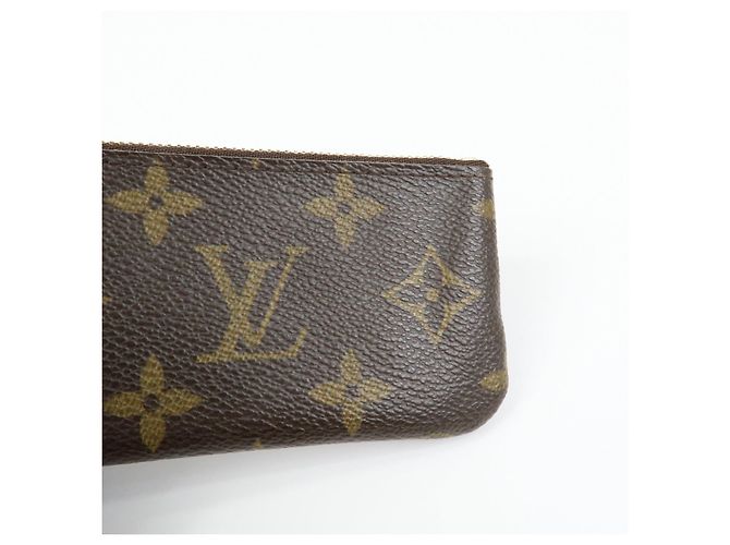 Louis Vuitton Monogram Pochette Cles Coin Case Key Case Brown M62650 - vista 16