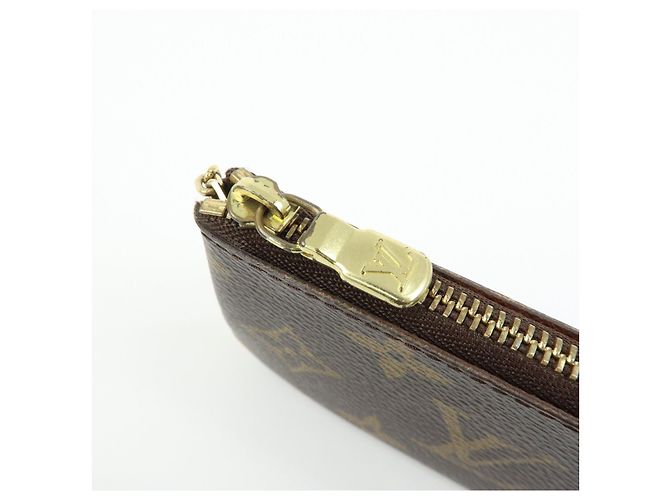 Louis Vuitton Monogram Pochette Cles Coin Case Key Case Brown M62650 - vista 17