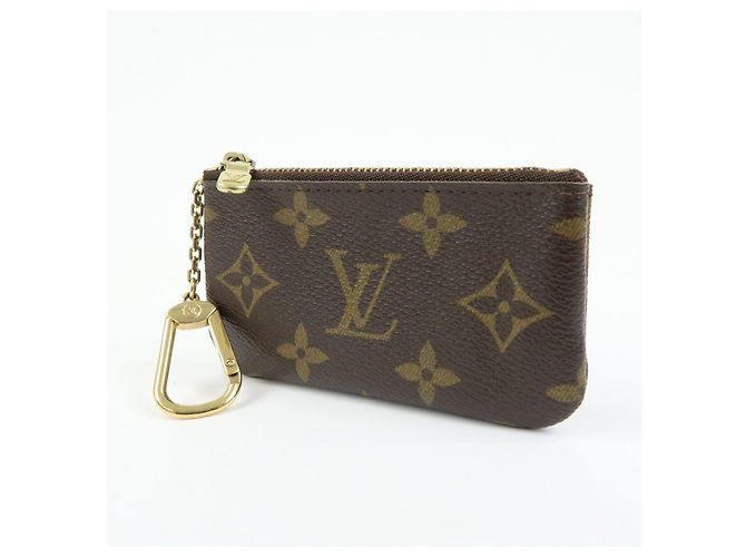 Louis Vuitton Monogram Pochette Cles Coin Case Key Case Brown M62650 - vista 3