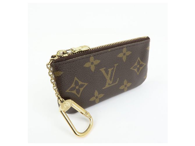 Louis Vuitton Monogram Pochette Cles Coin Case Key Case Brown M62650 - vista 4