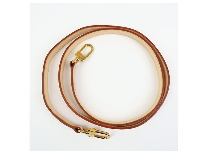 Louis Vuitton Leather Shoulder Strap 120cm 1.6cm Natrual J00144 - view 2