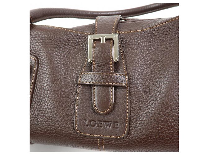 Borsa a mano in pelle Senda LOEWE Dark Brown - vista 18