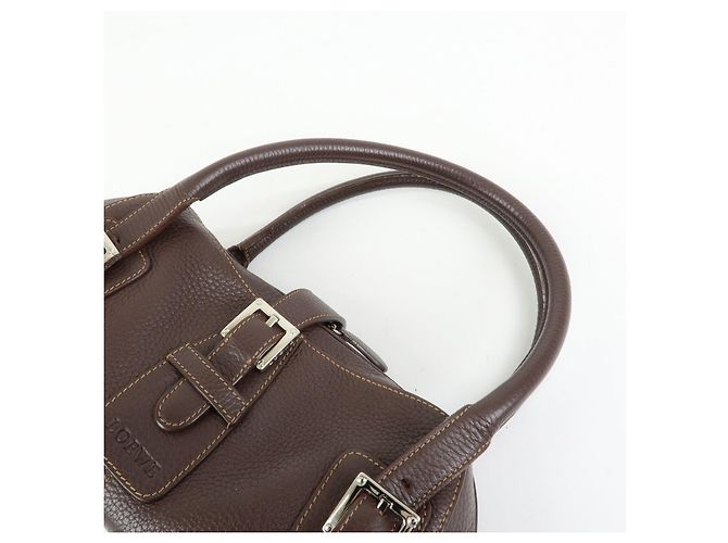 Borsa a mano in pelle Senda LOEWE Dark Brown - vista 6