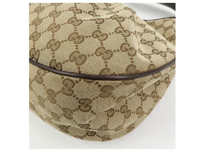 Borsa a tracolla GUCCI Sukey Interlocking G GG Canvas Beige Brown 232955 - vista 11