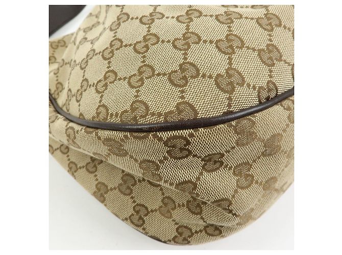 Borsa a tracolla GUCCI Sukey Interlocking G GG Canvas Beige Brown 232955 - vista 12