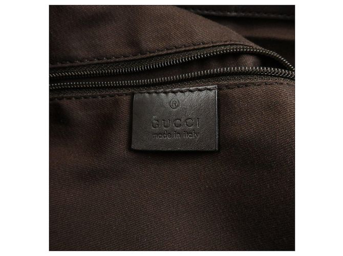 Borsa a tracolla GUCCI Sukey Interlocking G GG Canvas Beige Brown 232955 - vista 23