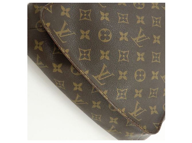 Borsa a tracolla Louis Vuitton Monogram Musette Marrone M51256 - vista 17