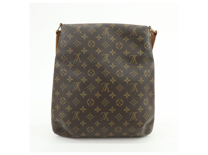 Borsa a tracolla Louis Vuitton Monogram Musette Marrone M51256 - vista 2