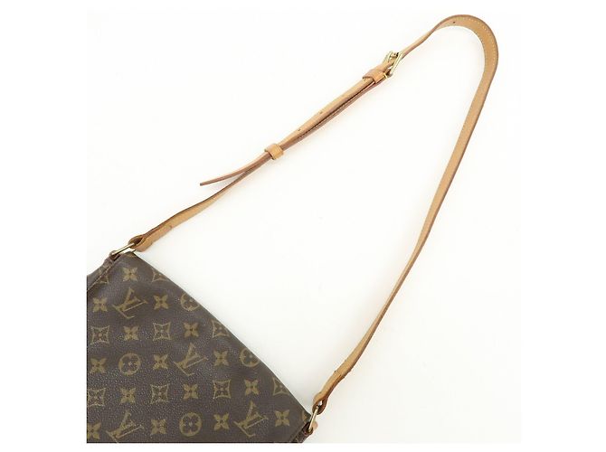 Borsa a tracolla Louis Vuitton Monogram Musette Marrone M51256 - vista 6
