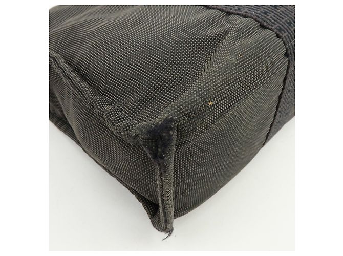 Hermès HERMES Her Line MM Handtasche Tote Bag aus Canvas Grau Schwarz - Ansicht 11