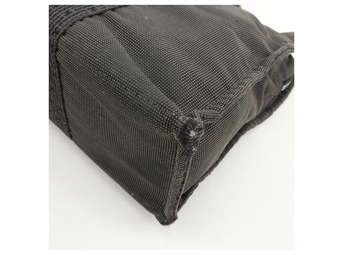 Hermès HERMES Her Line MM Handtasche Tote Bag aus Canvas Grau Schwarz - Ansicht 12