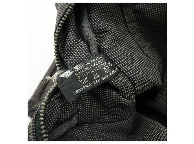 Hermès HERMES Her Line MM Handtasche Tote Bag aus Canvas Grau Schwarz - Ansicht 22