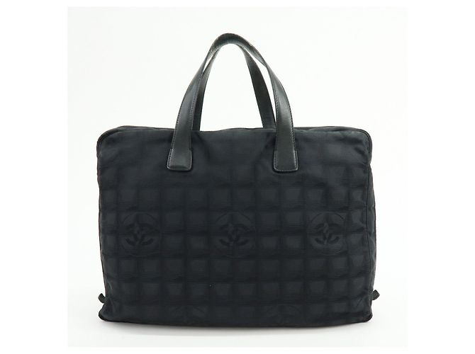CHANEL New Travel Line Borsa briefcase in nylon e pelle Nera A15974 - vista 2