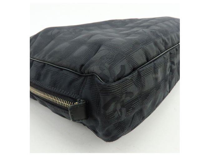 CHANEL New Travel Line Borsa briefcase in nylon e pelle Nera A15974 - vista 9