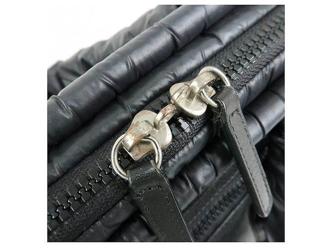 Borsa a mano Boston CHANEL COCO COCOON in nylon e pelle Nera A47205 - vista 11