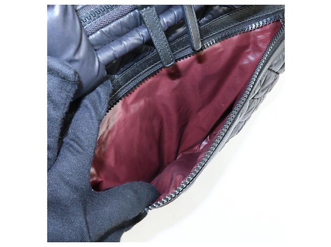 Borsa a mano Boston CHANEL COCO COCOON in nylon e pelle Nera A47205 - vista 13