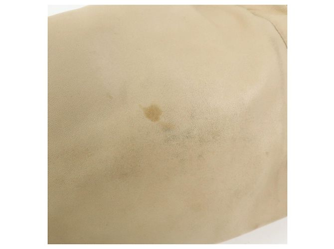 Borsa a tracolla e a mano CHANEL COCO Mark in pelle d'agnello con catena, Beige - vista 14